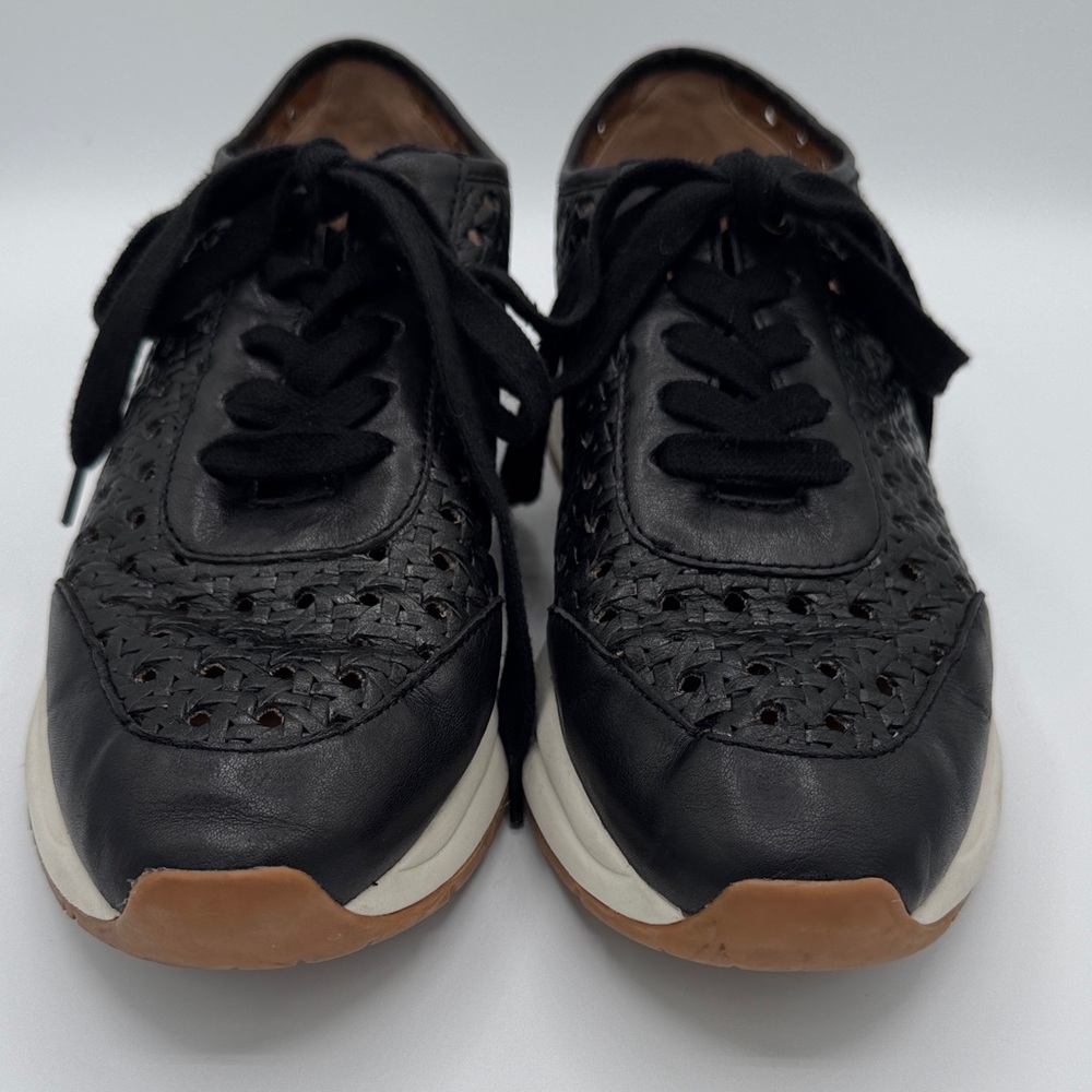 Patricia Nash Black Lace-Up Sneakers Size 8